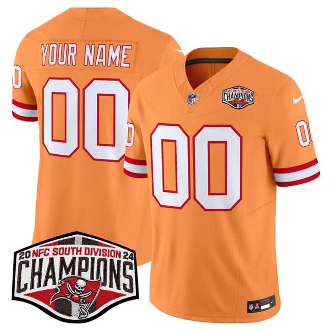 Men & Women & Youth Tampa Bay Buccaneers Active Player Custom Orange F.U.S.E. 2024 NFC South Champions Limited Stitched Jersey->customized nfl jersey->Custom Jersey